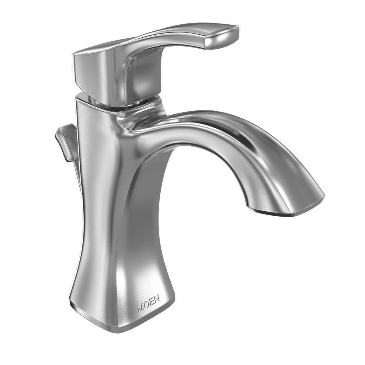 Moen Voss Chrome One-Handle High Arc Bathroom Faucet 3D model_3