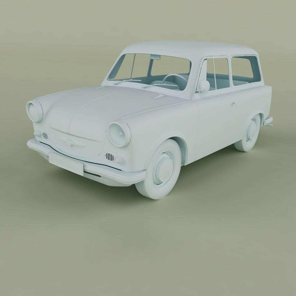 Trabant P50 Kombi 3D model_10