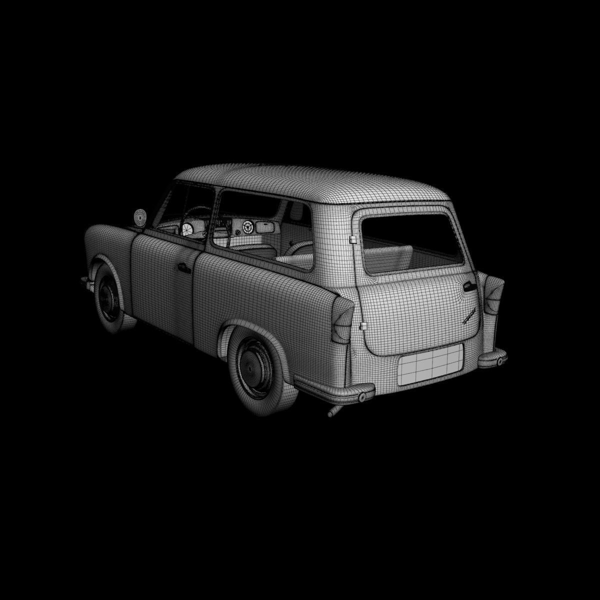 Trabant P50 Kombi 3D model_16