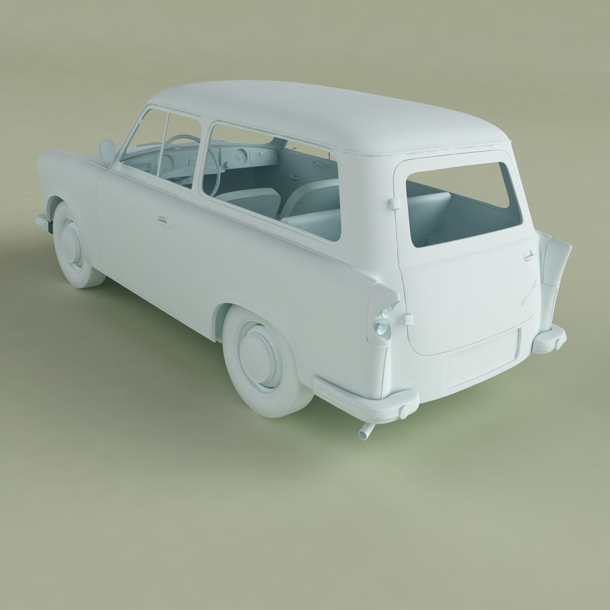 Trabant P50 Kombi 3D model_12