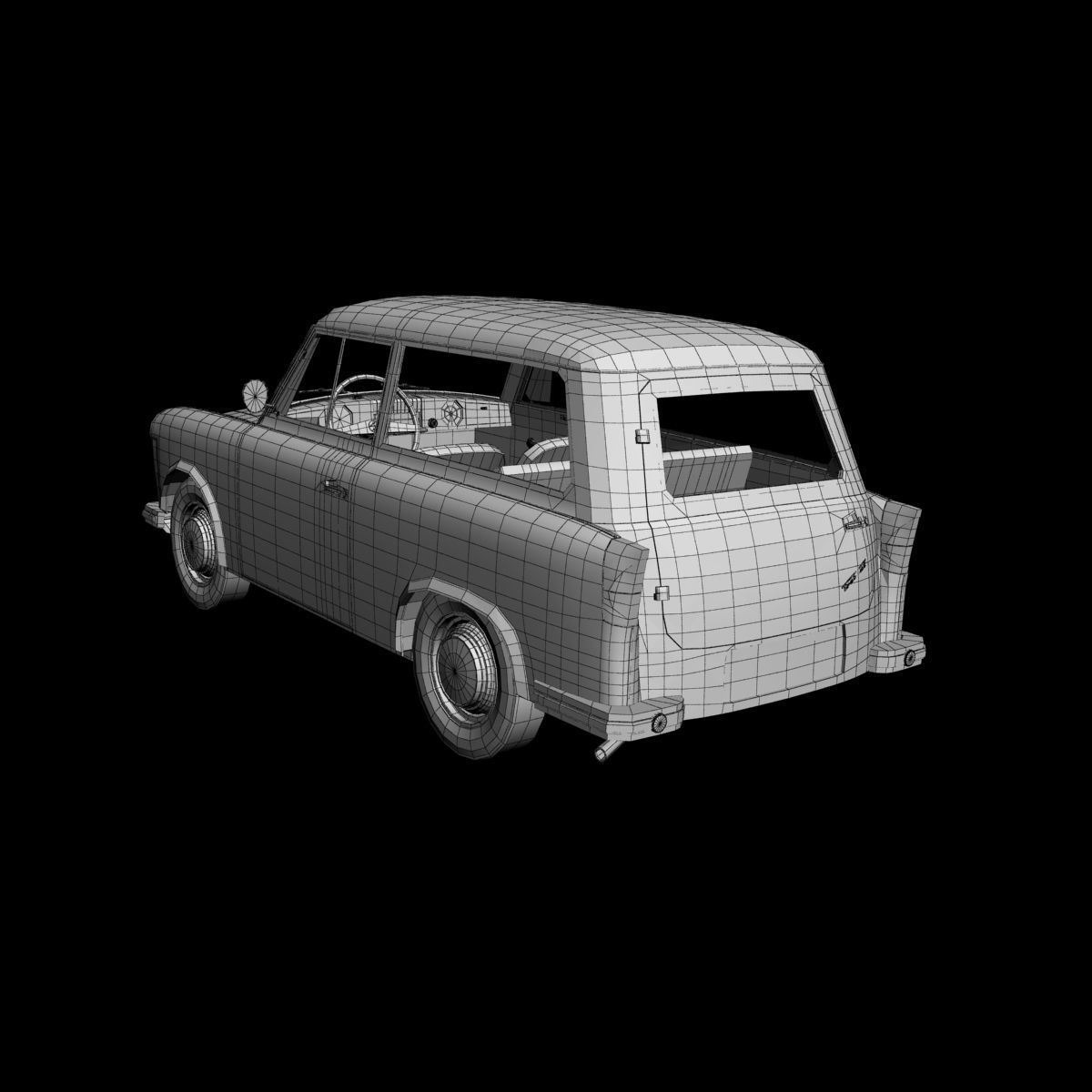 Trabant P50 Kombi 3D model_15