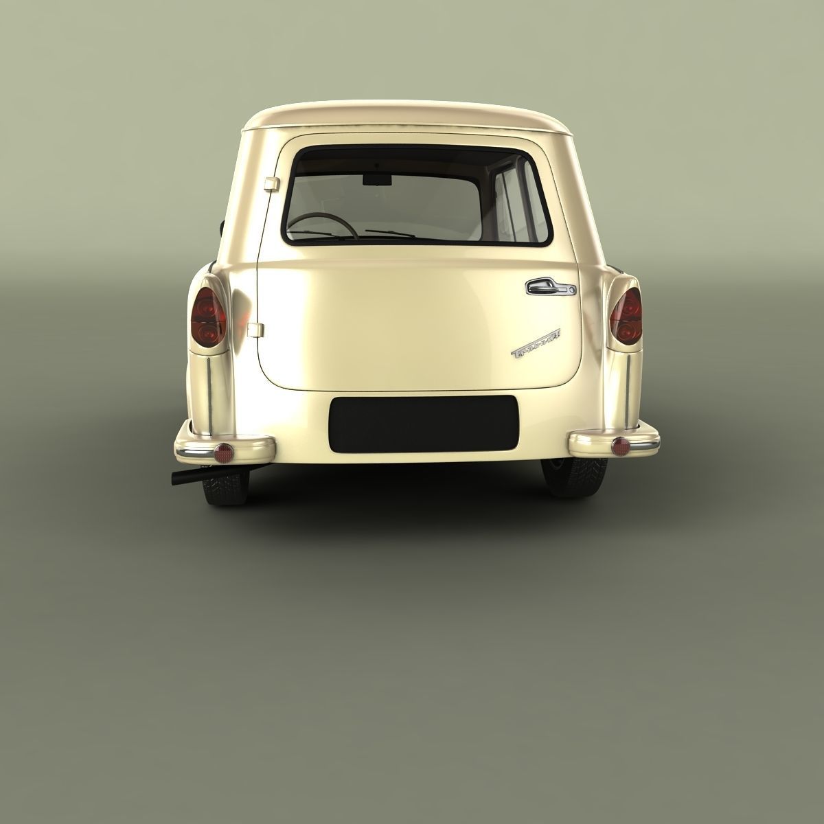 Trabant P50 Kombi 3D model_3