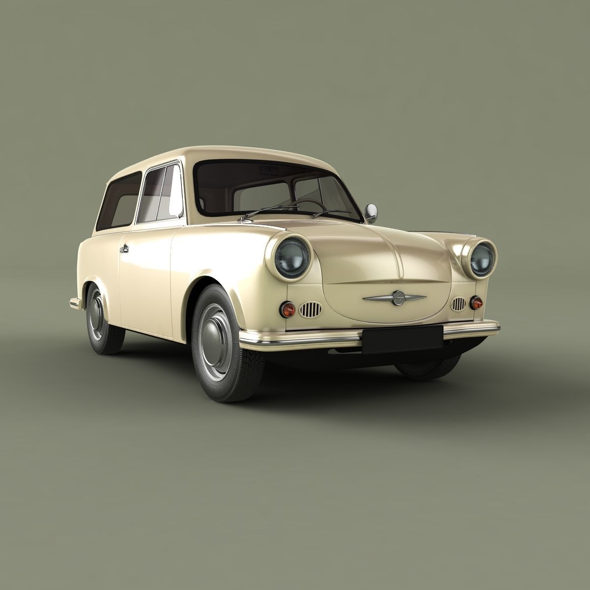 Trabant P50 Kombi 3D model_9