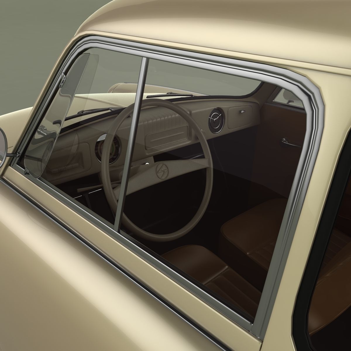 Trabant P50 Kombi 3D model_8
