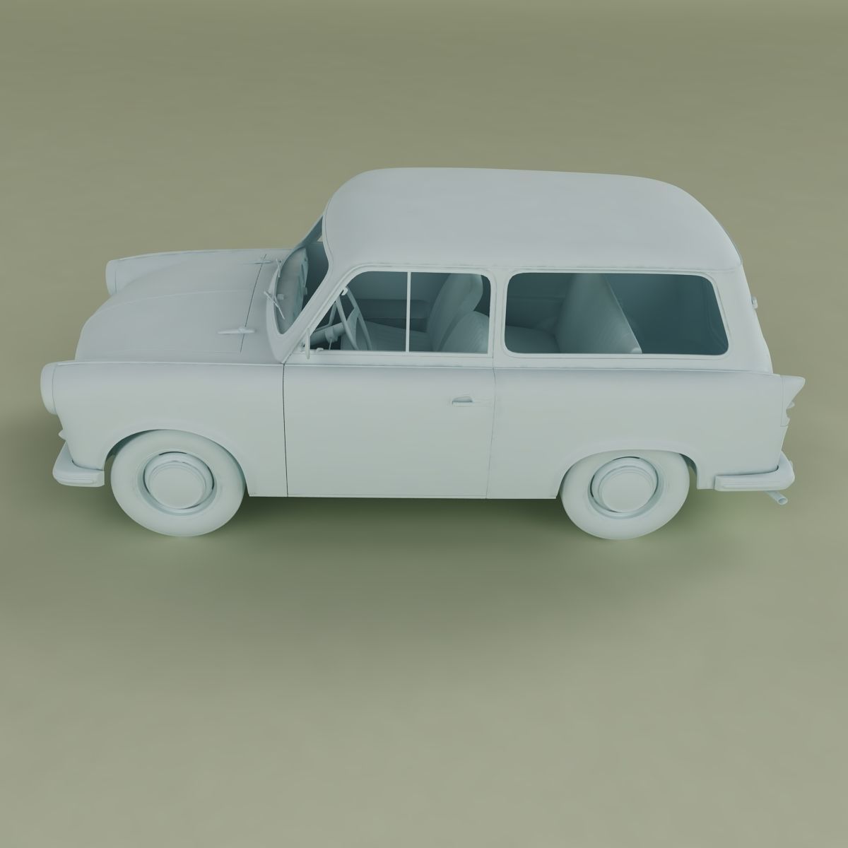 Trabant P50 Kombi 3D model_11