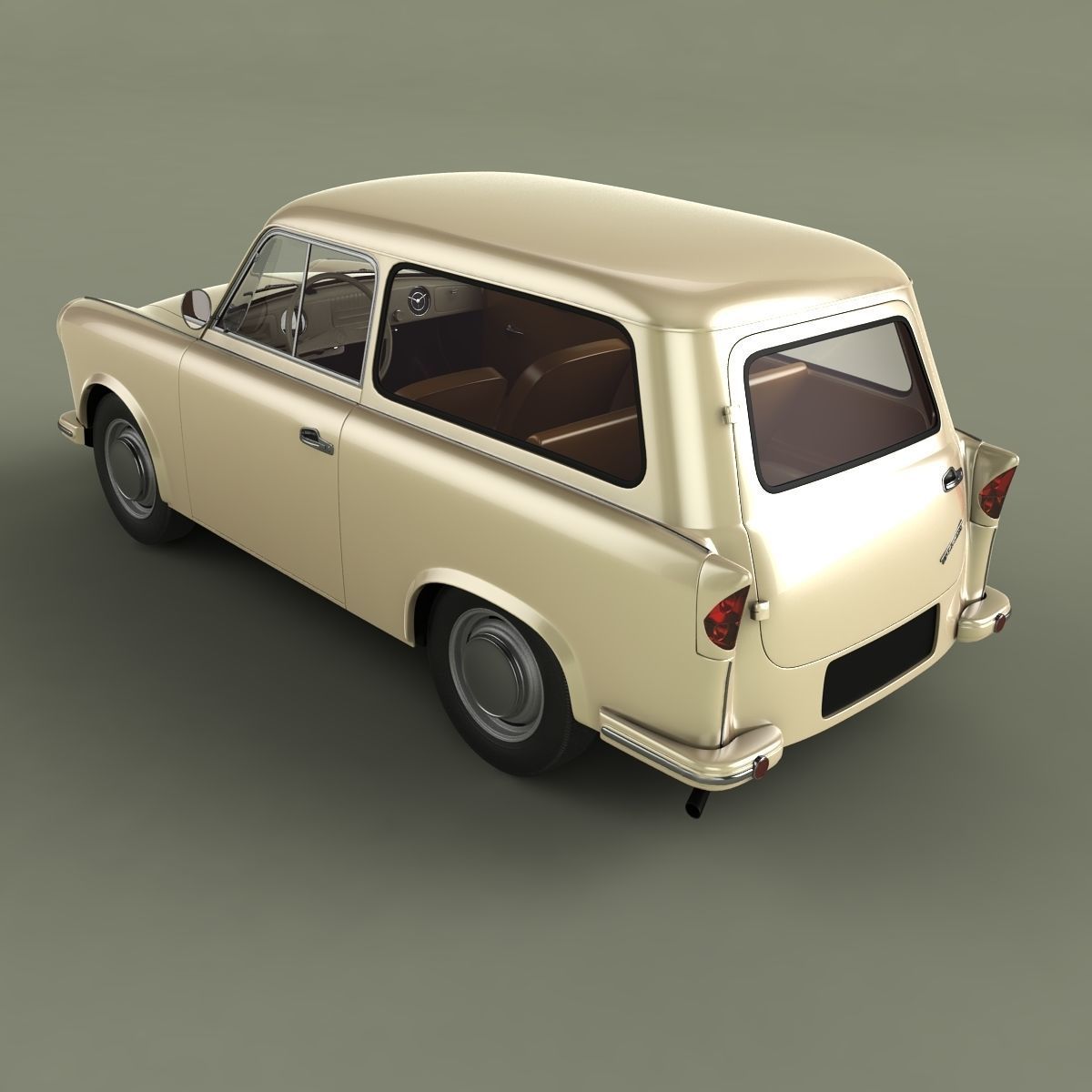 Trabant P50 Kombi 3D model_7