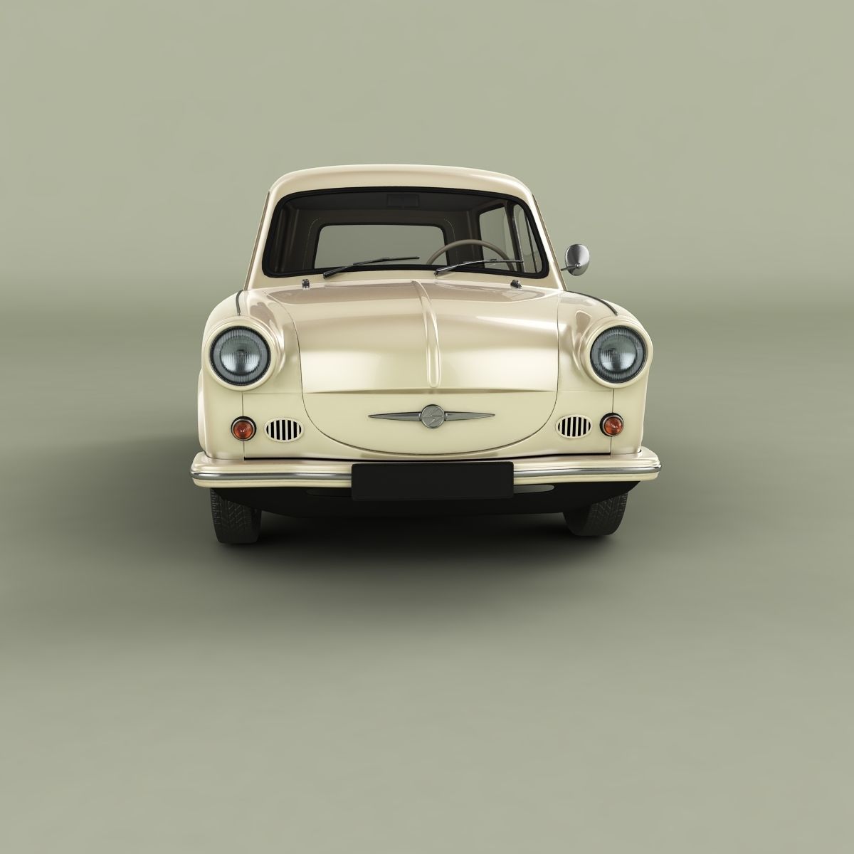Trabant P50 Kombi 3D model_4