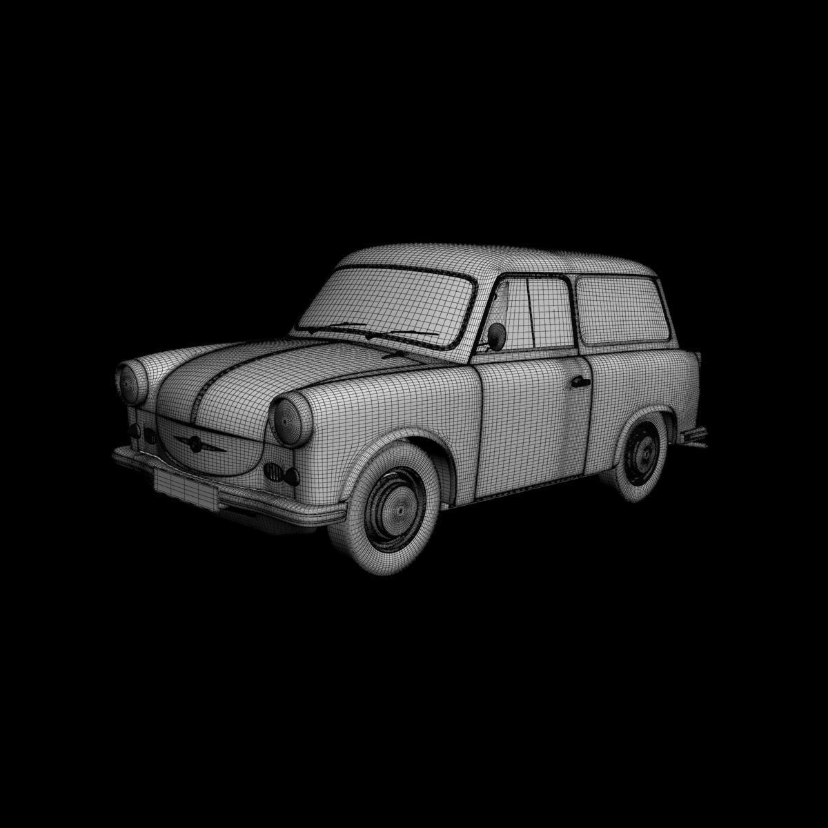 Trabant P50 Kombi 3D model_14