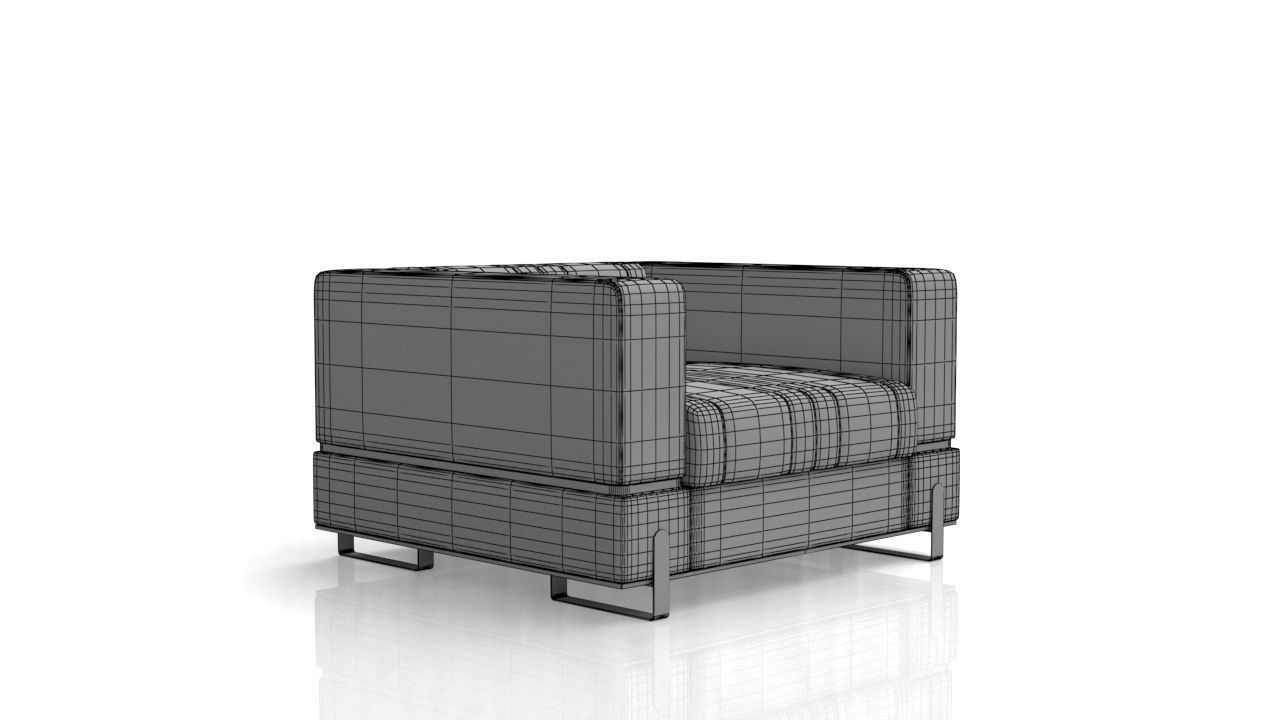 Boatto Martino Single Sofa 3D model_10