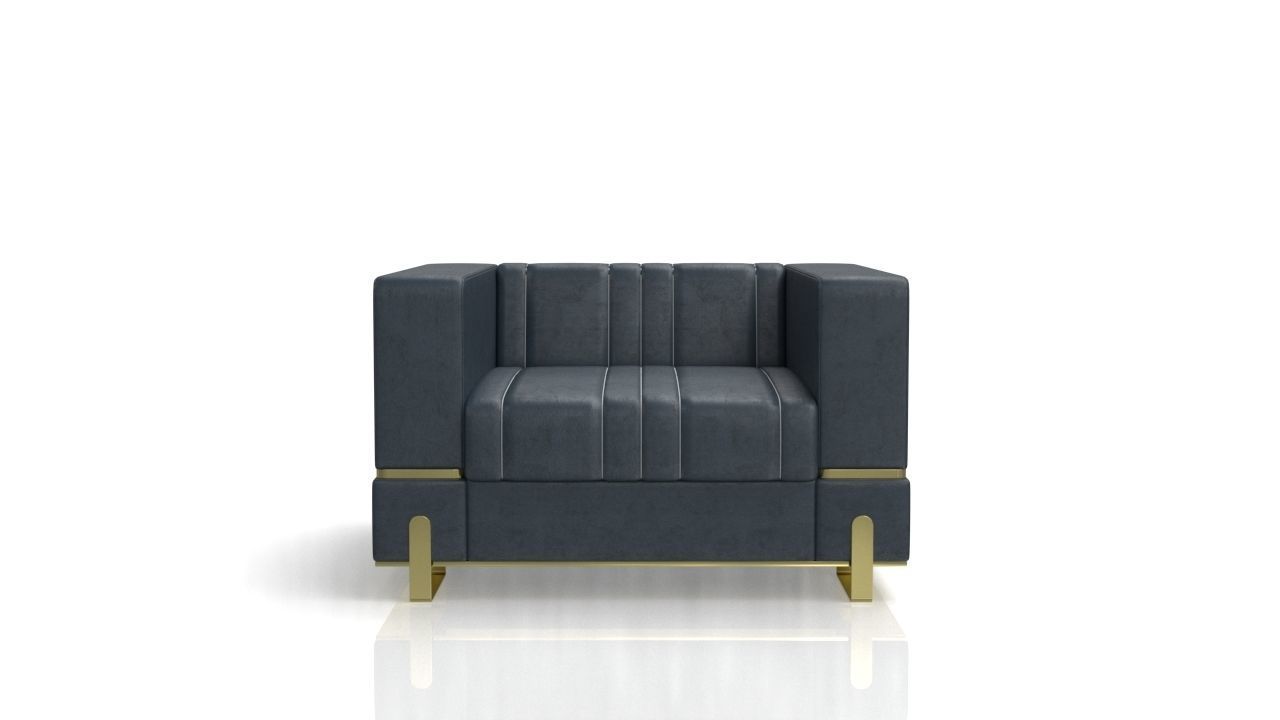 Boatto Martino Single Sofa 3D model_5