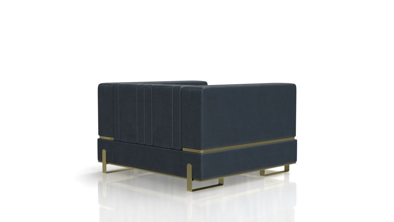 Boatto Martino Single Sofa 3D model_7