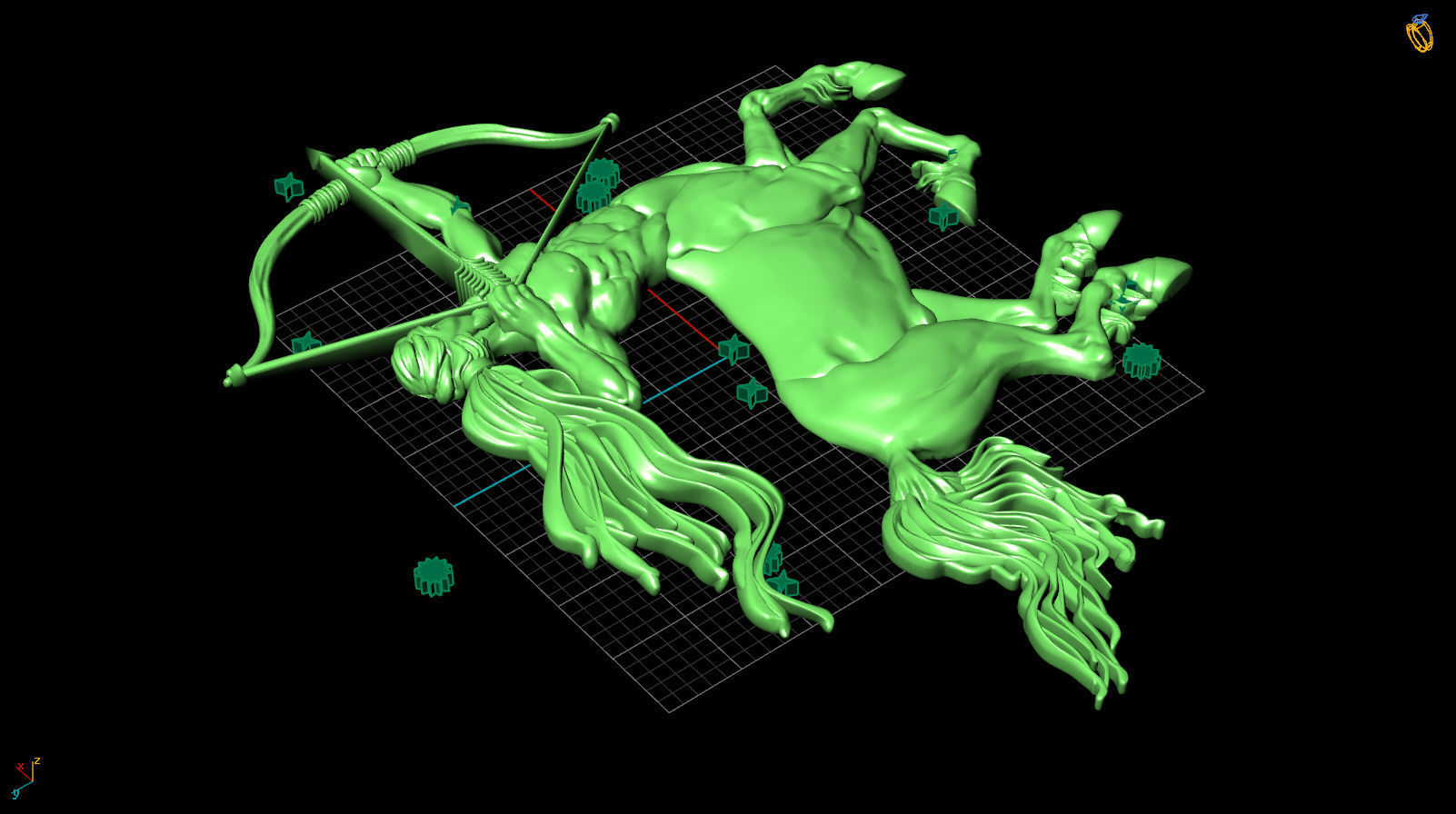 Centaur constellation 3D print model_3