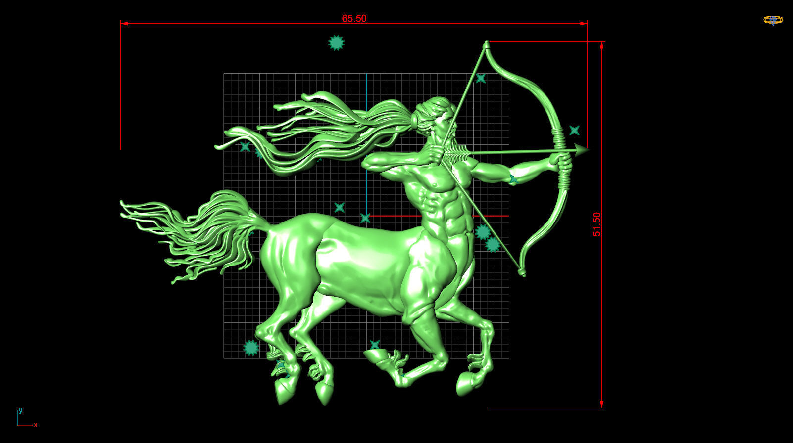Centaur constellation 3D print model_2