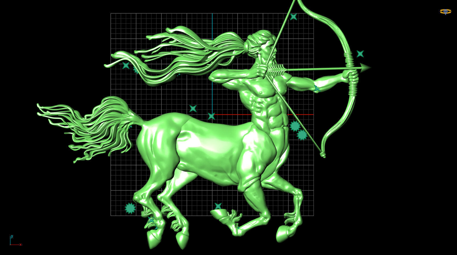 Centaur constellation 3D print model_6