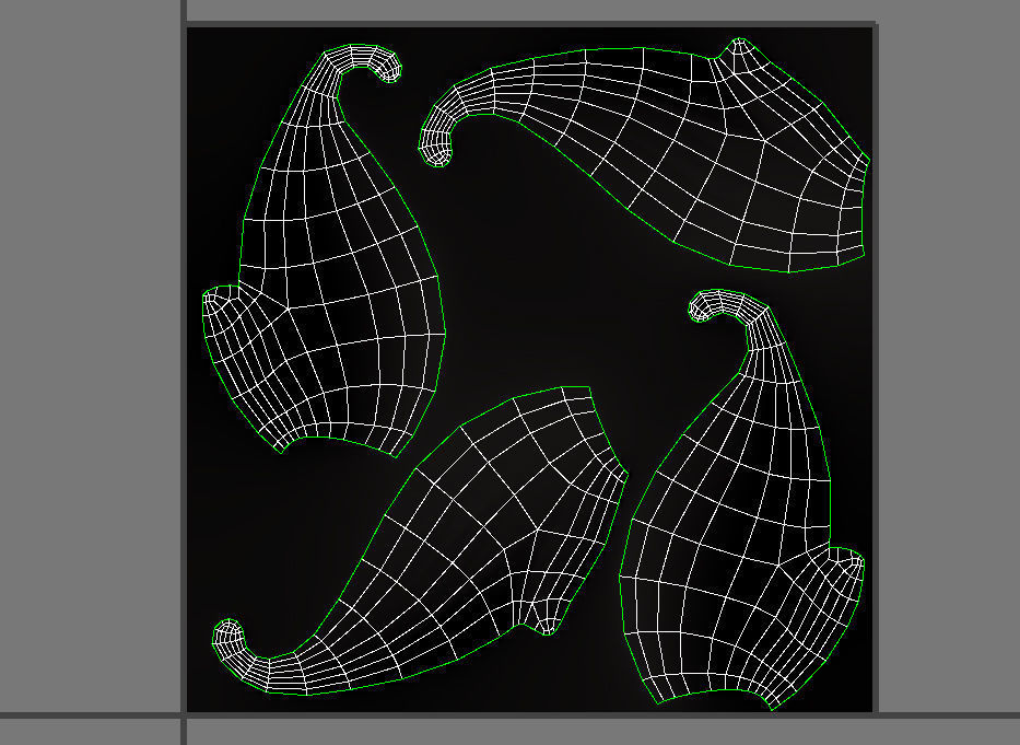 Mustache 08 Low-poly 3D model_20