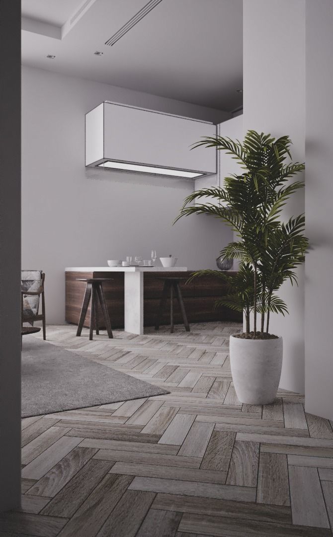 Simple Interior 2 - Vray Render 3D model_4