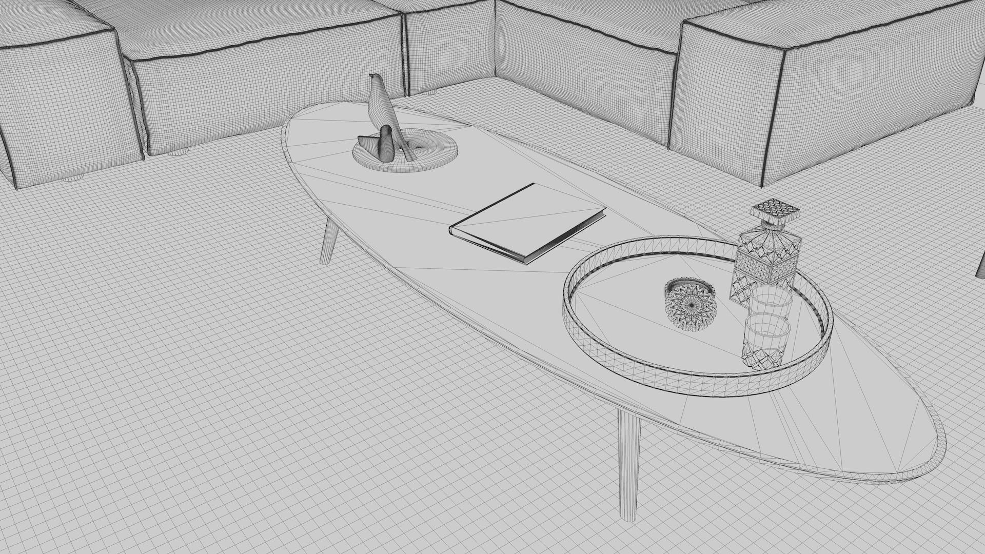 Simple Interior 2 - Vray Render 3D model_18