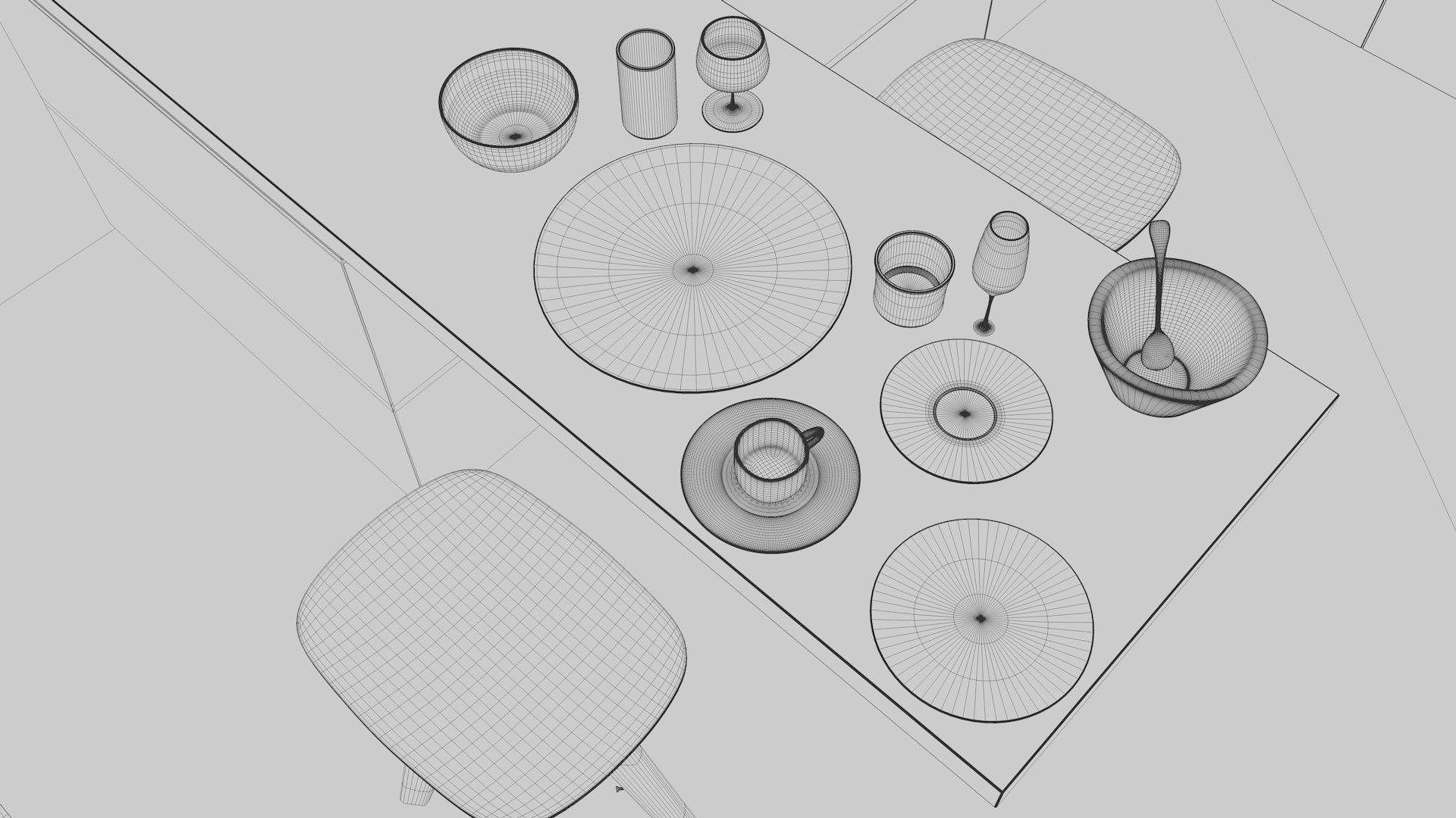 Simple Interior 2 - Vray Render 3D model_12