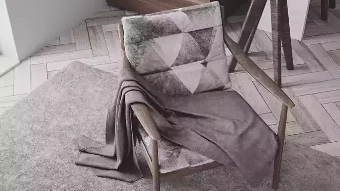 Simple Interior 2 - Vray Render 3D model