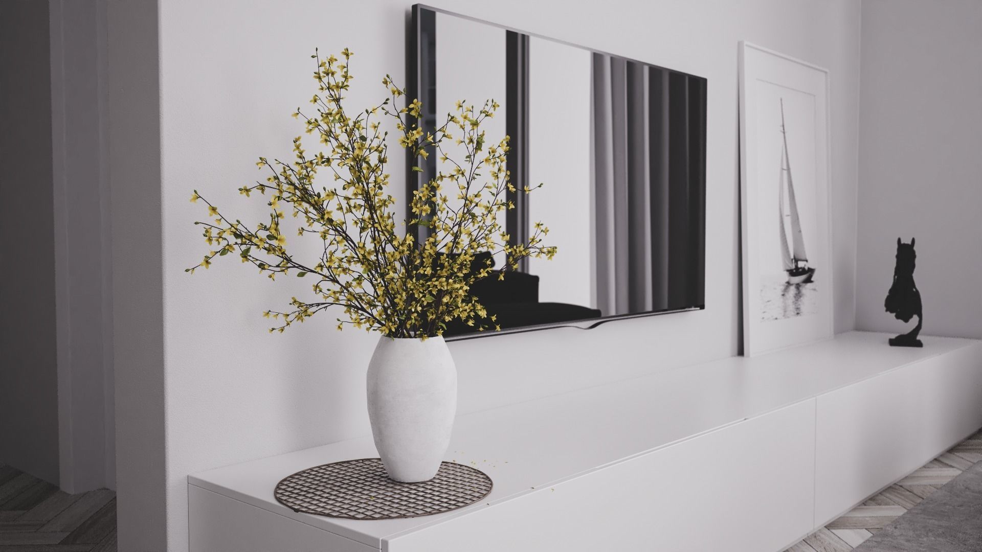 Simple Interior 2 - Vray Render 3D model_8