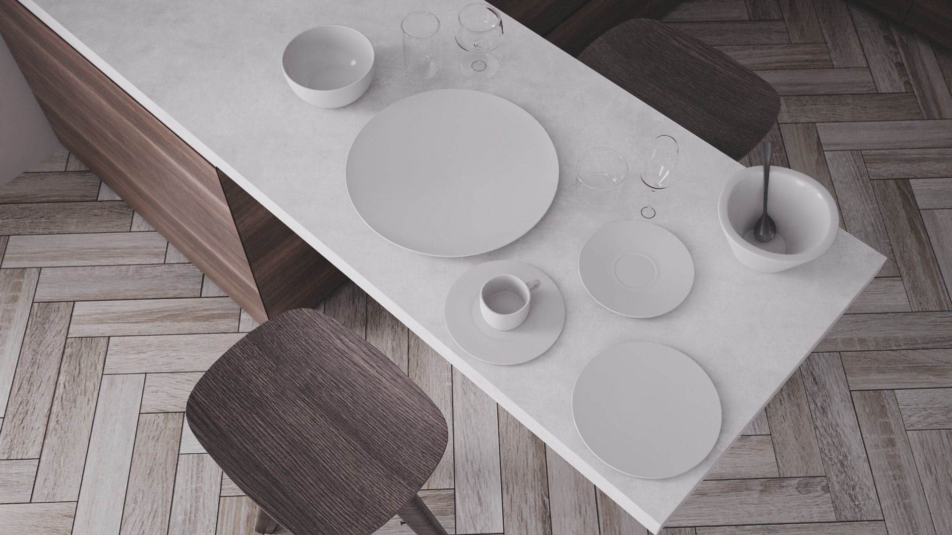 Simple Interior 2 - Vray Render 3D model_5