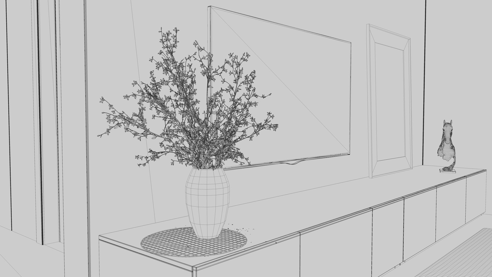 Simple Interior 2 - Vray Render 3D model_13