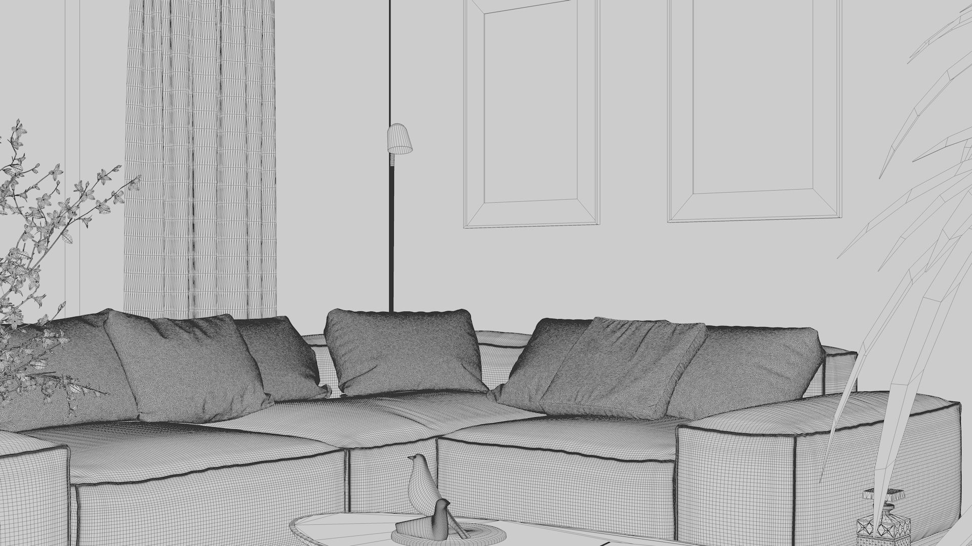 Simple Interior 2 - Vray Render 3D model_16