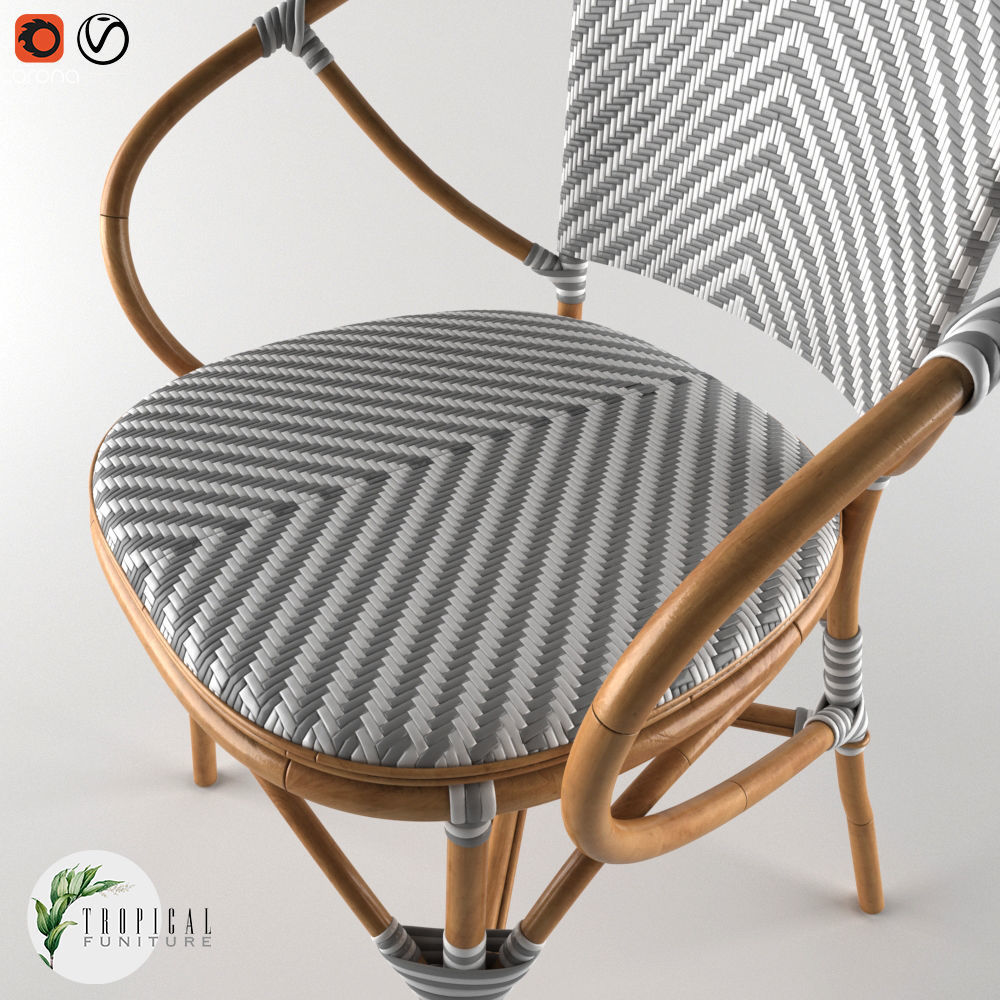 TROPICAL - Pearl Bistro Chair 3D model_3
