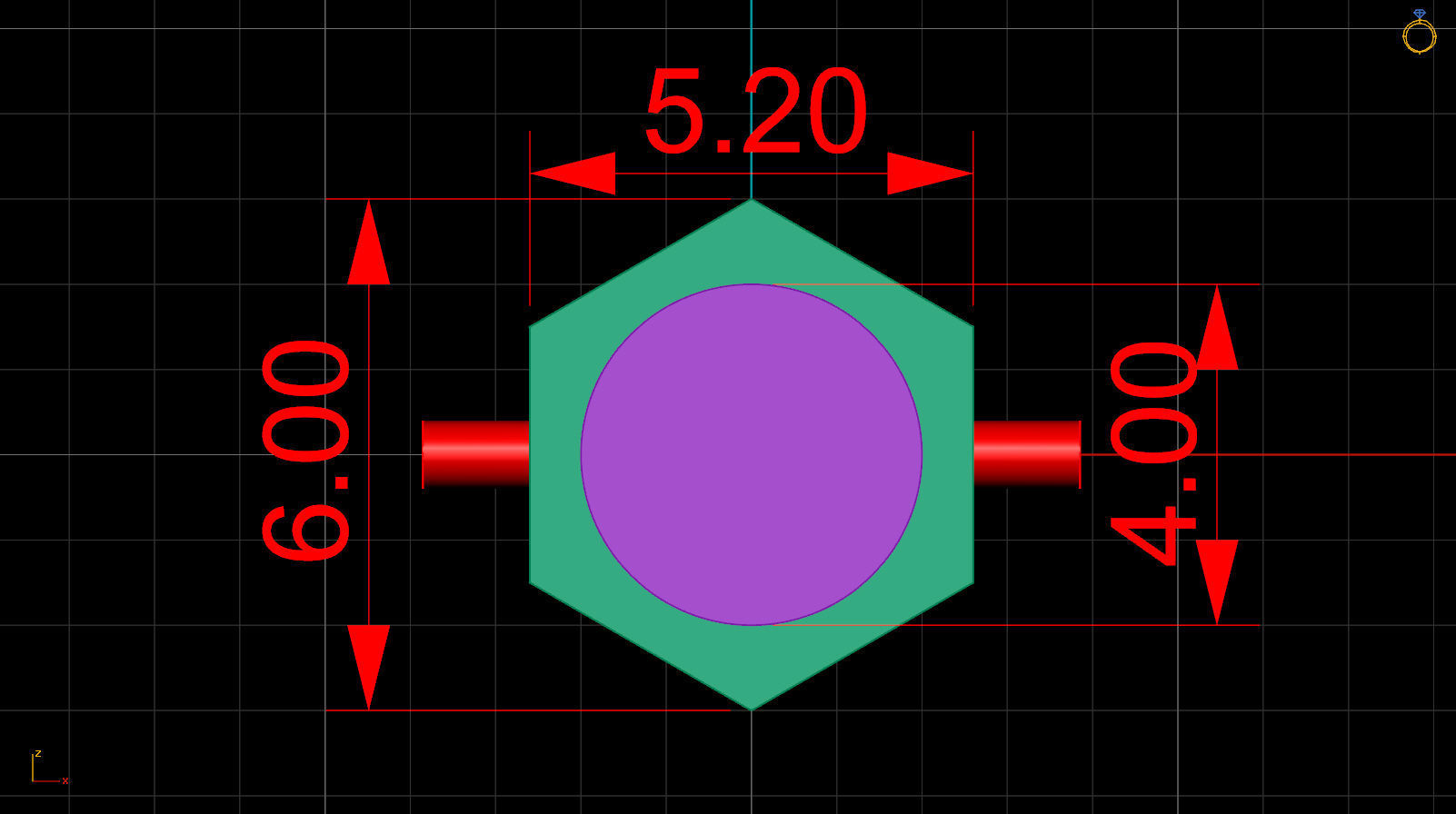 4mm thick link 3D print model_3