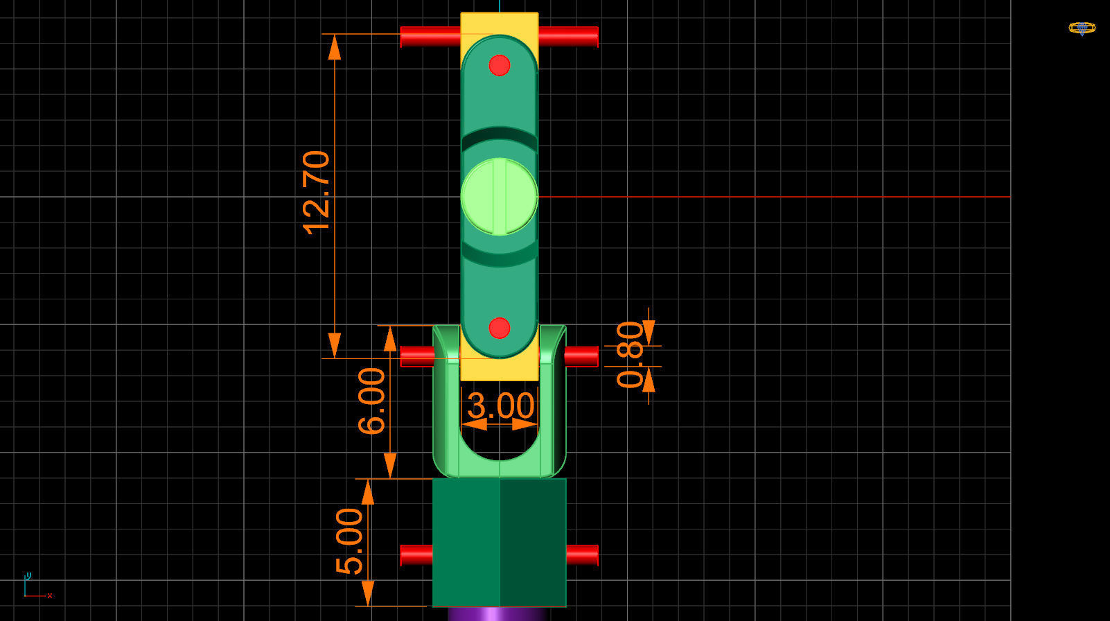4mm thick link 3D print model_6