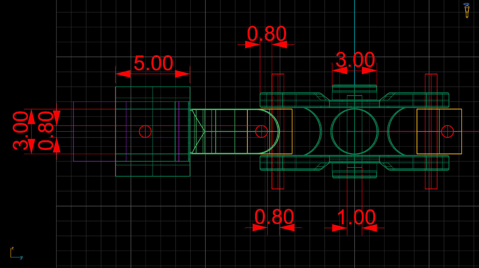 4mm thick link 3D print model_4