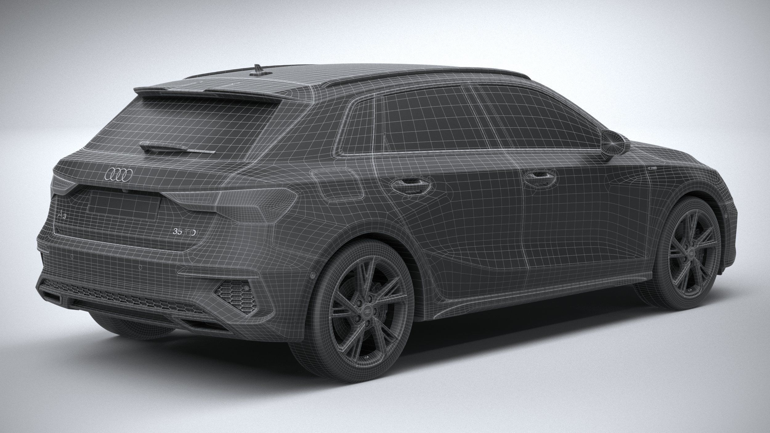 Audi A3 S-Line 2021 3D model_29