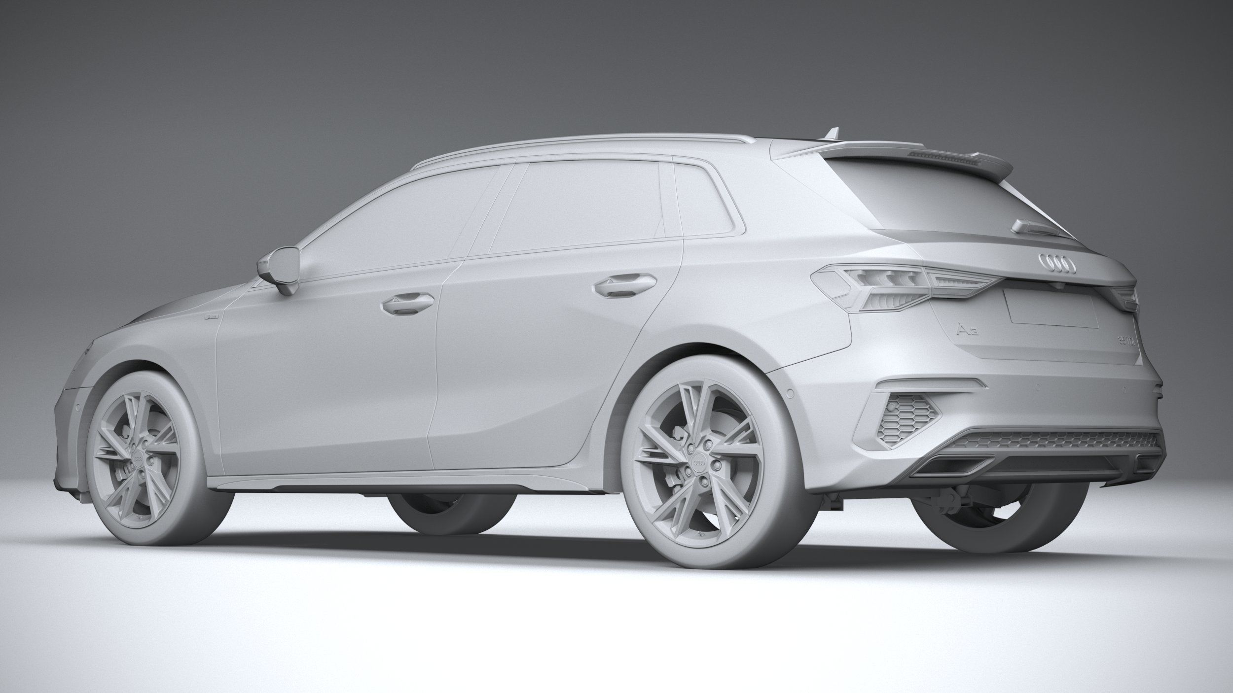 Audi A3 S-Line 2021 3D model_21