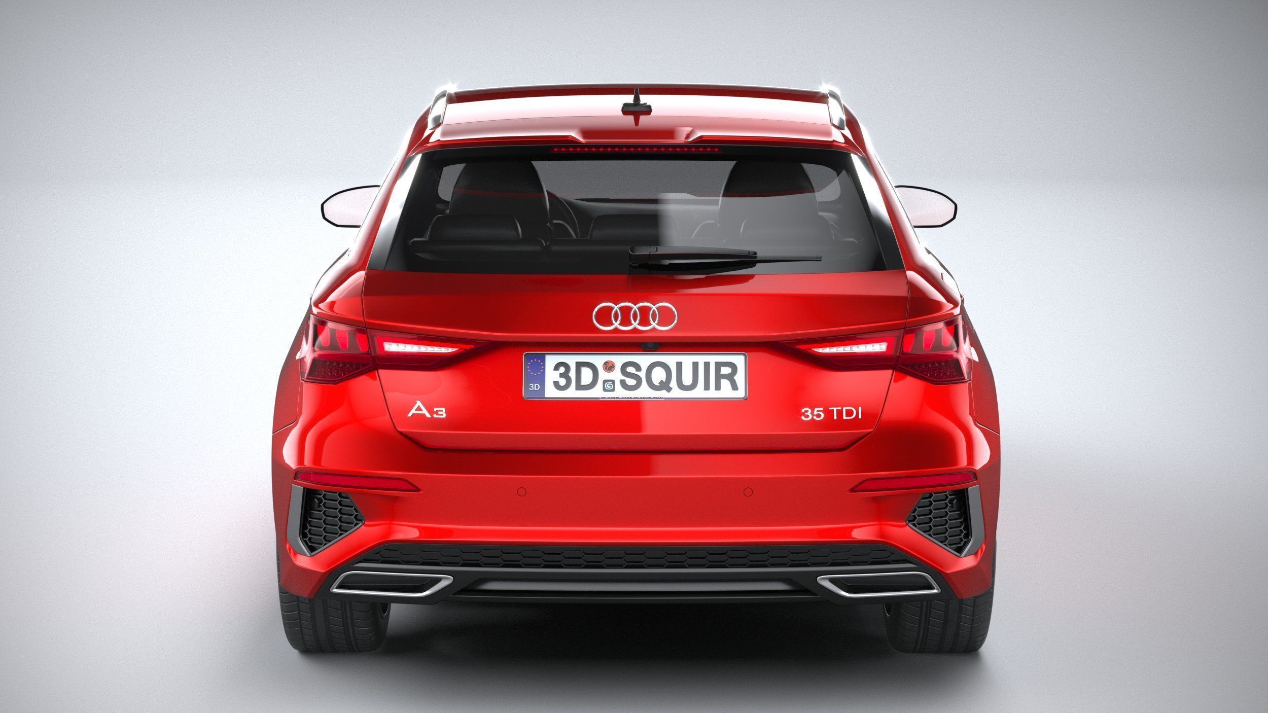 Audi A3 S-Line 2021 3D model_4