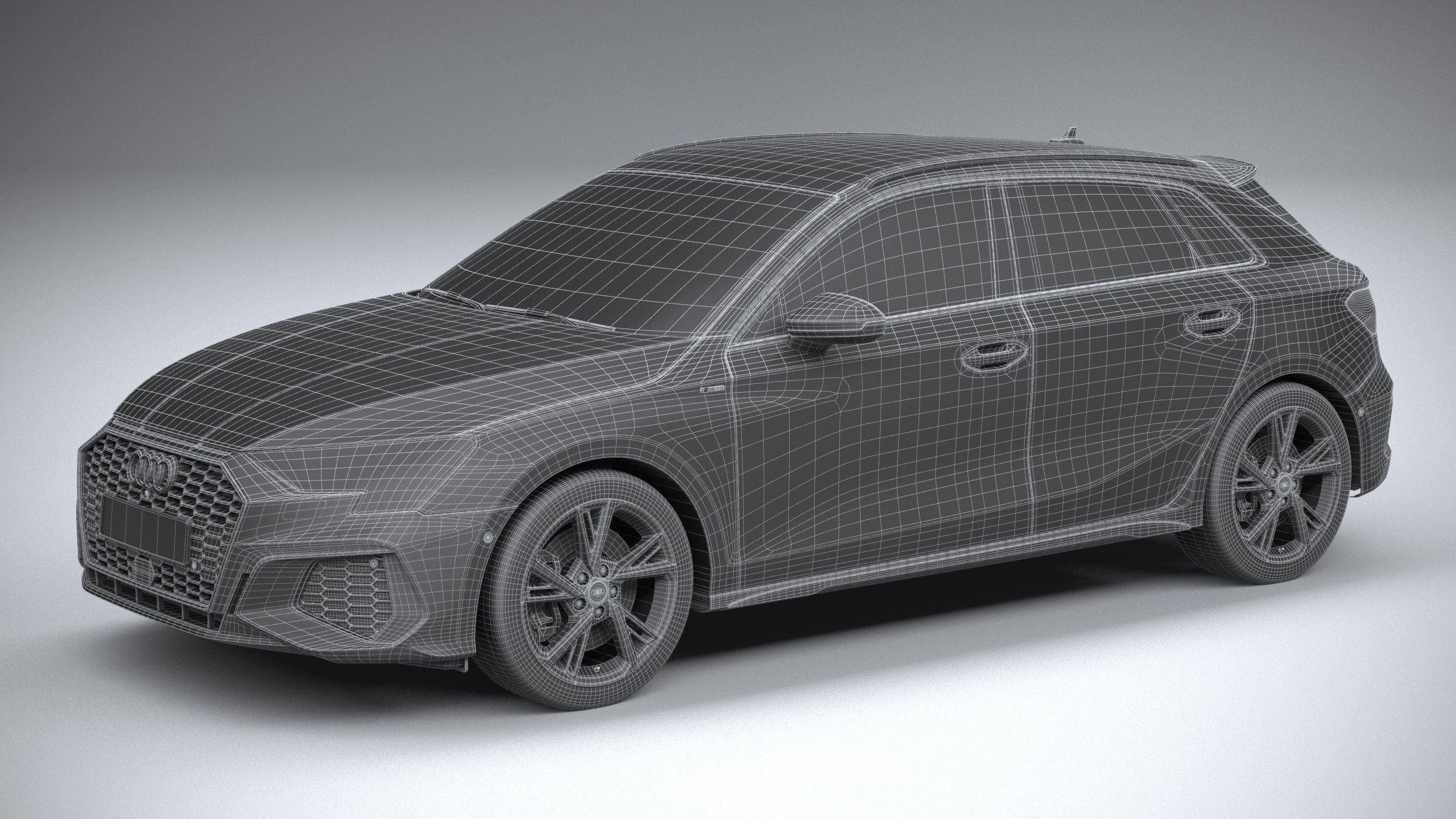 Audi A3 S-Line 2021 3D model_28