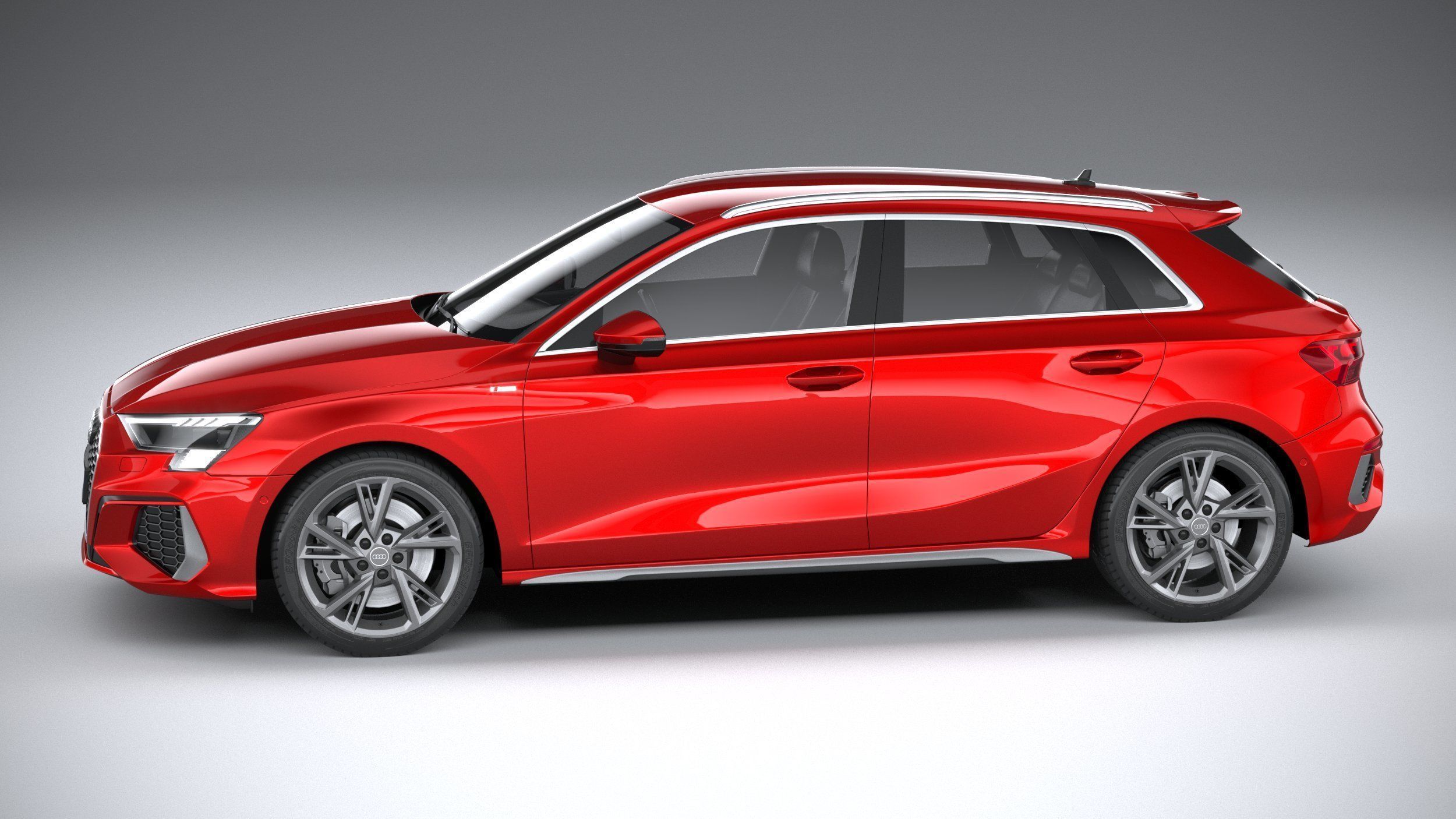 Audi A3 S-Line 2021 3D model_8