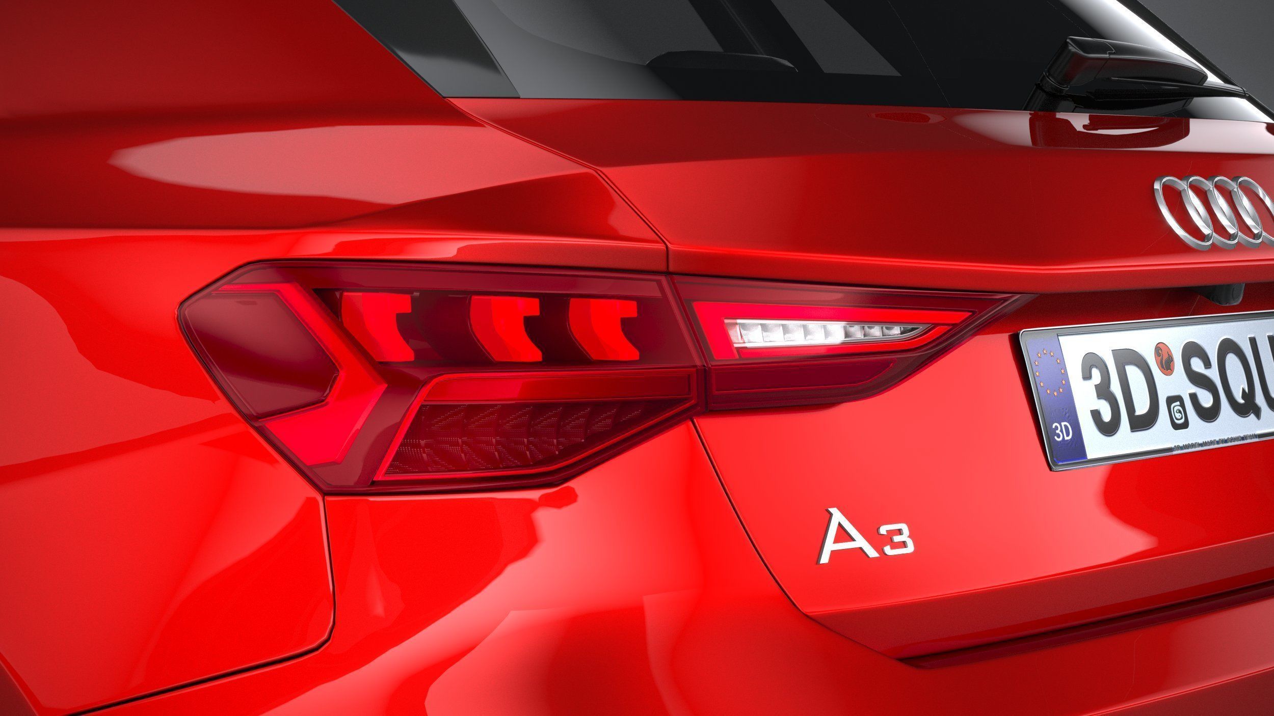 Audi A3 S-Line 2021 3D model_15