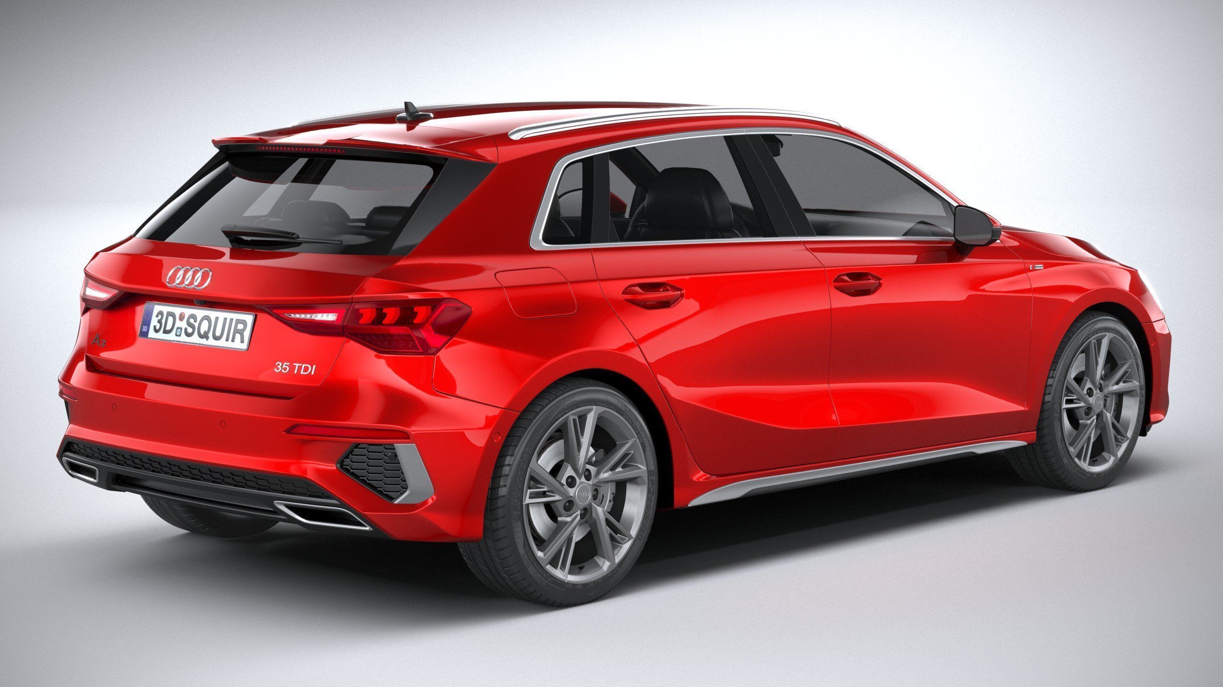 Audi A3 S-Line 2021 3D model_17