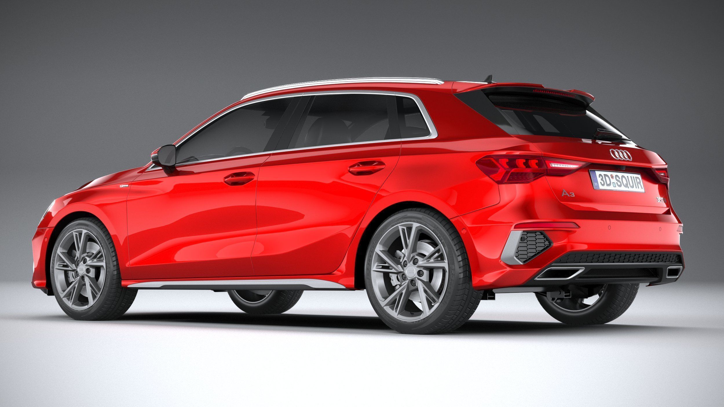 Audi A3 S-Line 2021 3D model_5