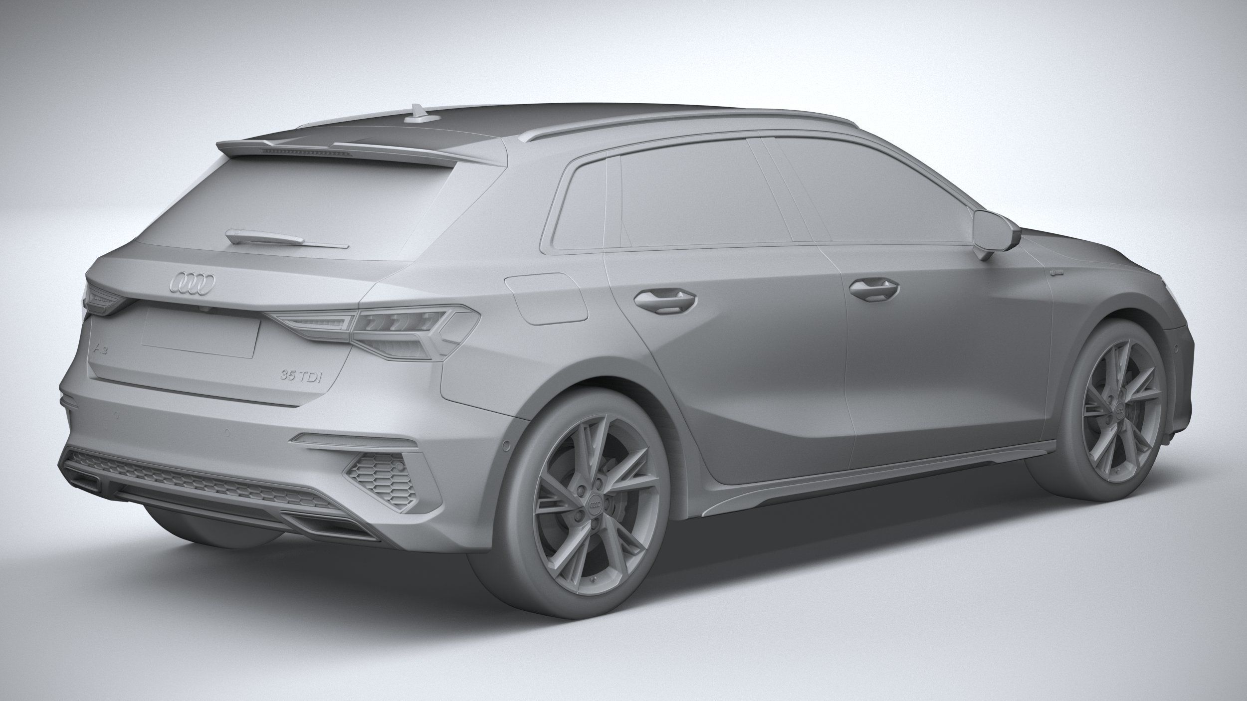 Audi A3 S-Line 2021 3D model_25