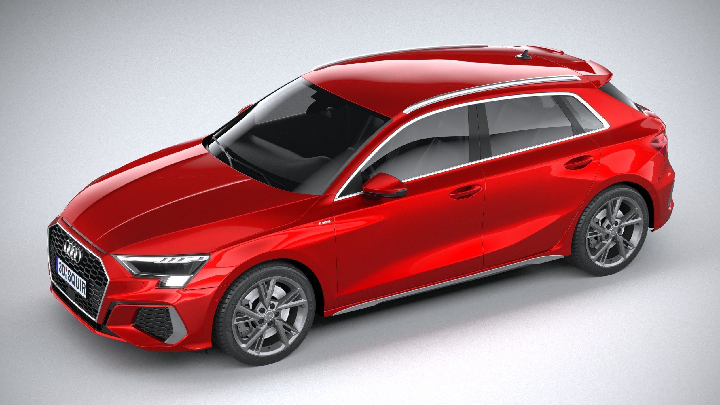 Audi A3 S-Line 2021 3D model_7