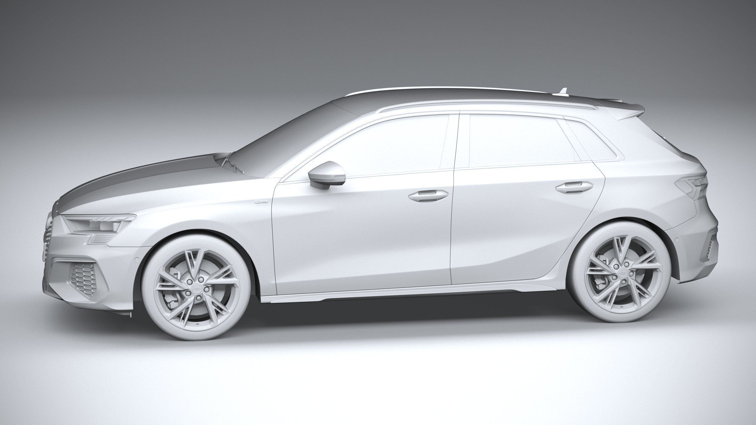 Audi A3 S-Line 2021 3D model_22