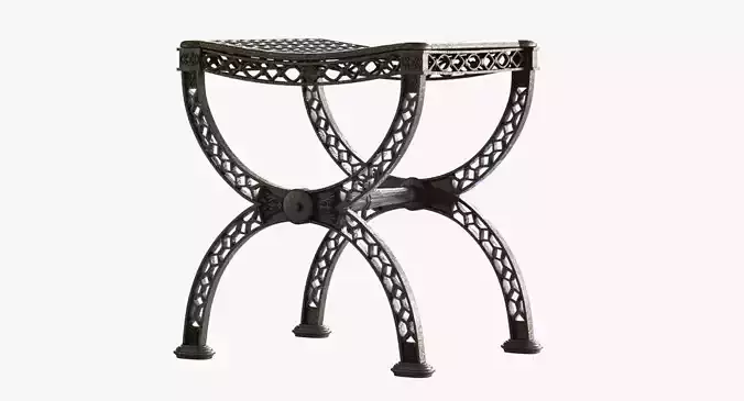 Restoration Hardware  FRENCH FILIGREE STOOL 3D model
