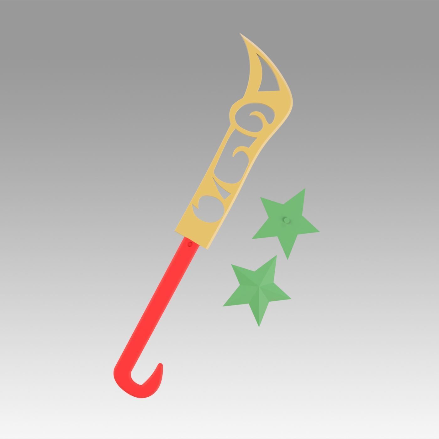 League Of Legends Katarina The Sinister Blade Two Dagger 3D print model_10