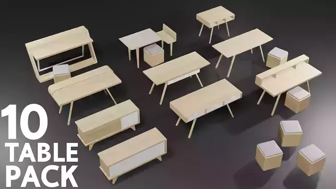 10 Table Pack Japanese style