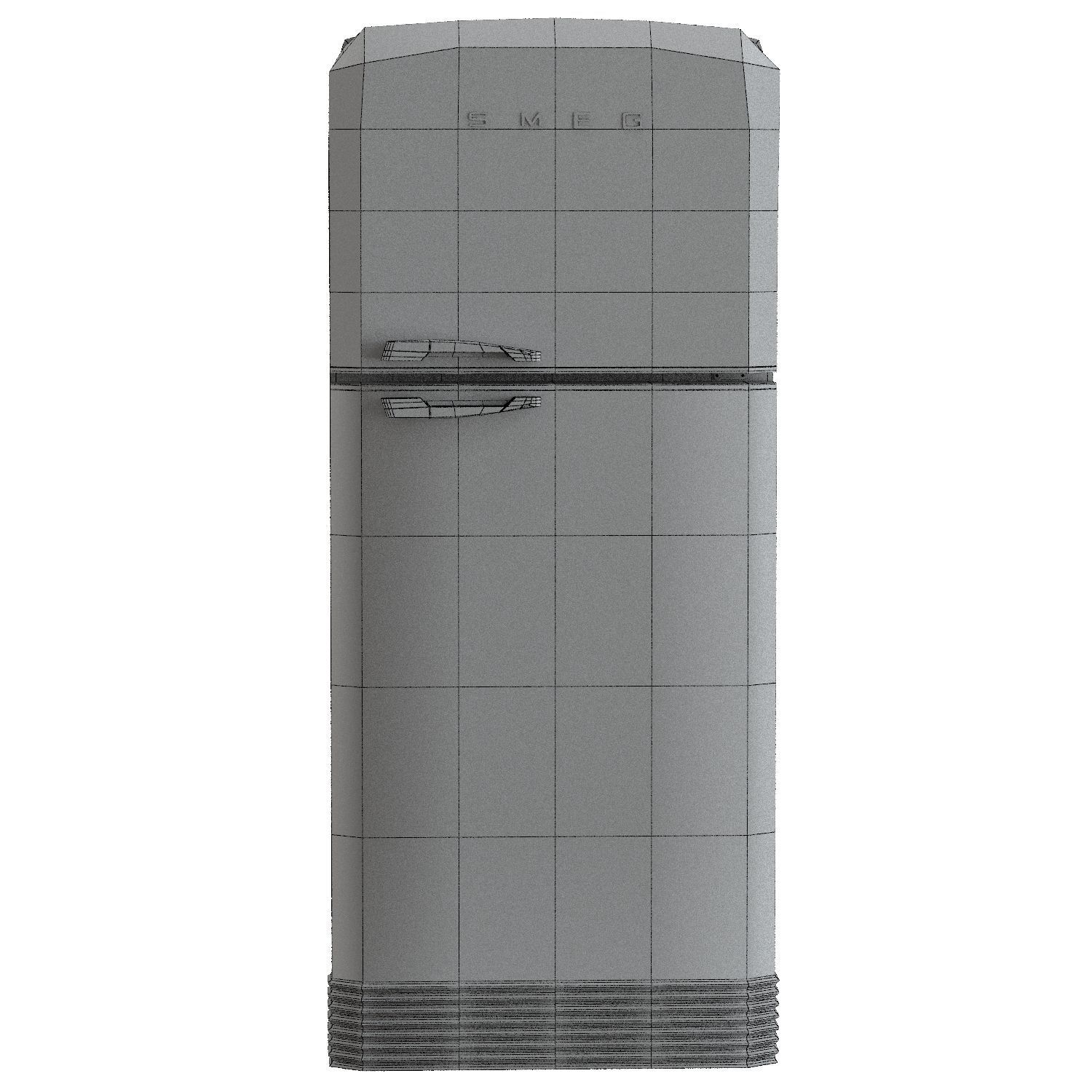 Refrigerator two-chamber SMEG 3D model_3