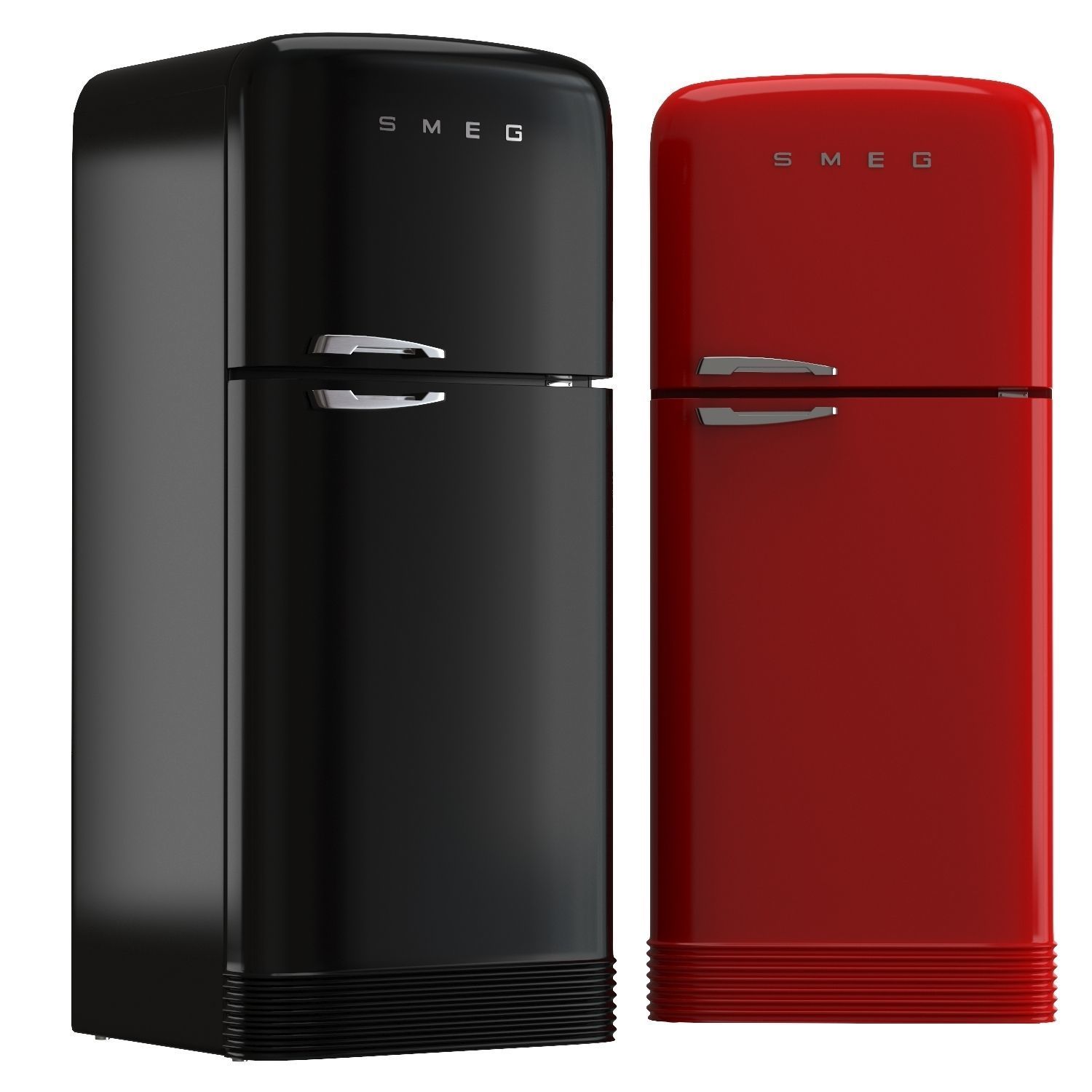 Refrigerator two-chamber SMEG 3D model_1