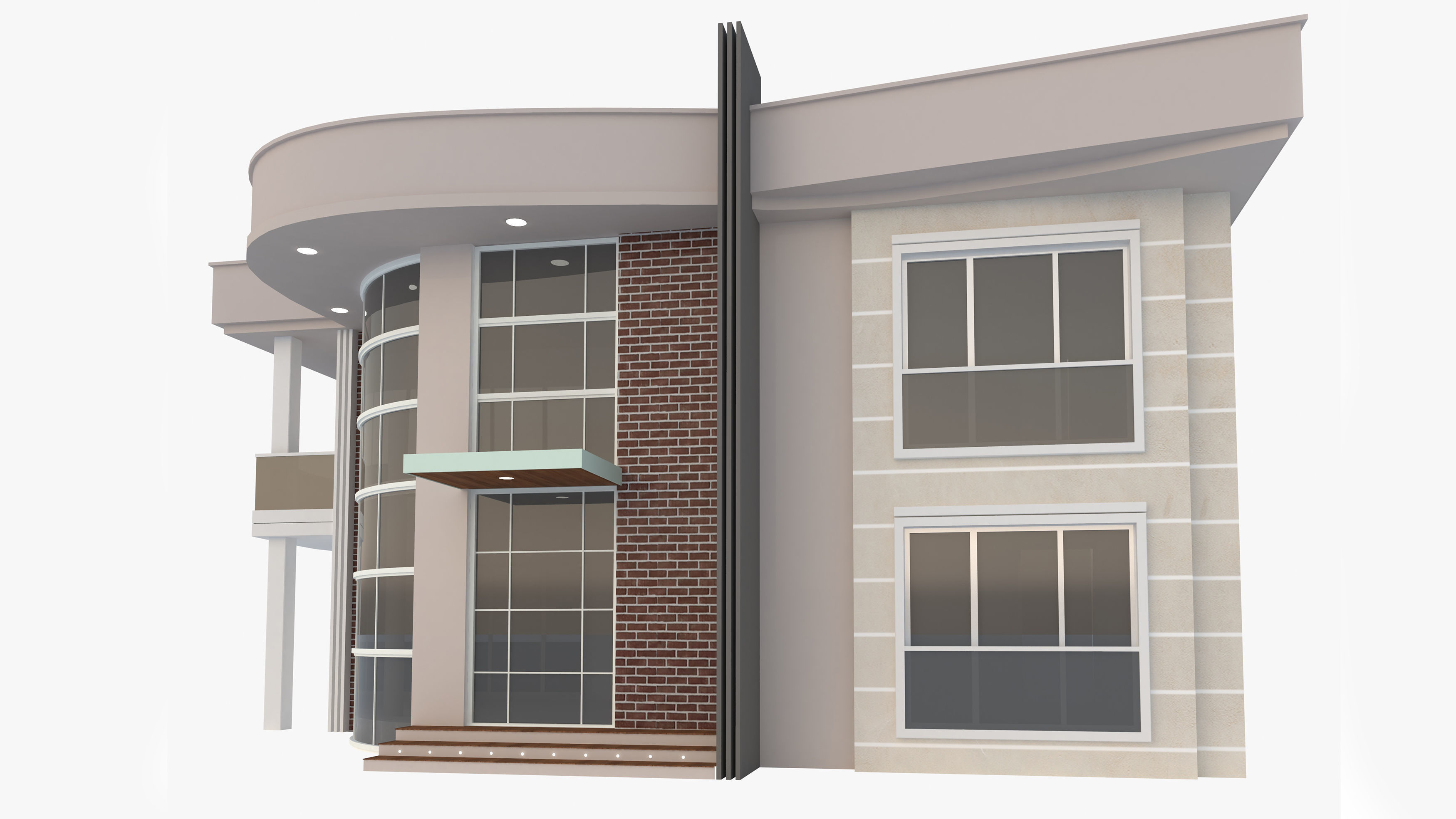 Modern Villa 3D model_5