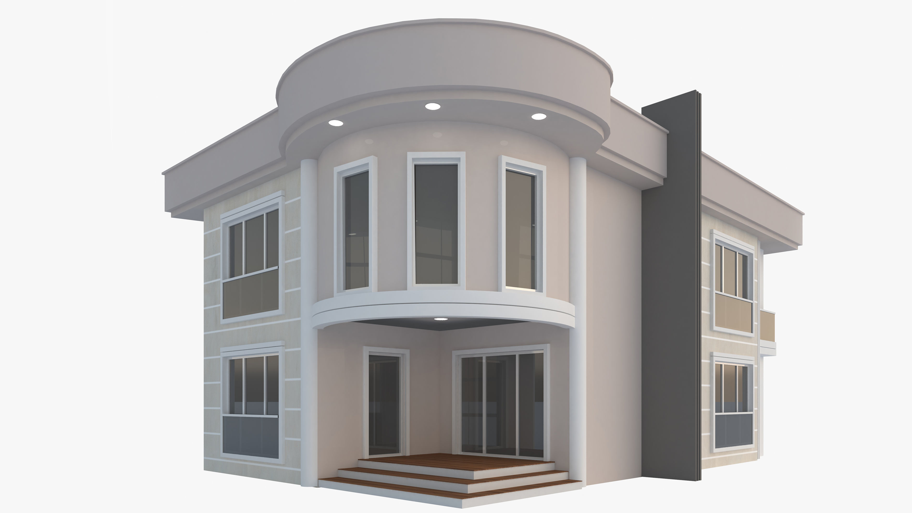 Modern Villa 3D model_15