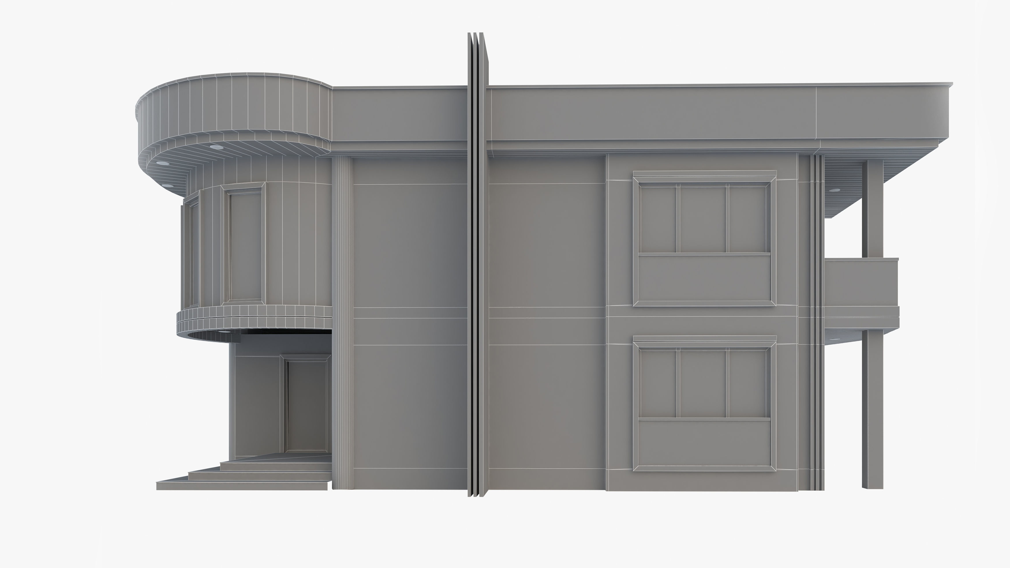 Modern Villa 3D model_11